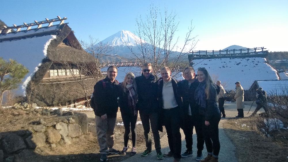 Mt. Fuji in background